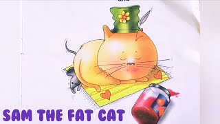 Sam the fat cat story with quotaquot wordsrhyming word storystory storytime stories [upl. by Leann]