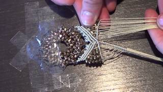 TUTORIAL bracciale con modulo bucaneve e macramè parte 2 [upl. by Nairdad]