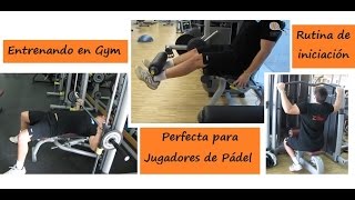 EJERCICIOS de Tonificación en GIMNASIO para PÁDEL [upl. by Eilra455]