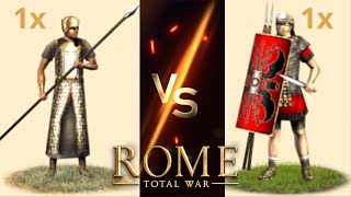 How Pharaohs Guards Fare Against Roman Infantry Roster in OG Rome Total War [upl. by Amian]