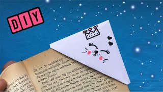 ★ JAK ZROBIĆ ZAKŁADKĘ DO KSIĄŻKI ★ ORIGAMI Z PAPIERU BEZ KLEJU  DIY Bookmark [upl. by Trefor]