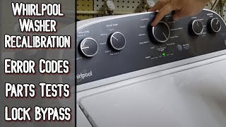 How to do a Whirlpool Washer Recalibration and More  Whirlpool Washer Troubleshooting Tutorial [upl. by Kilan]