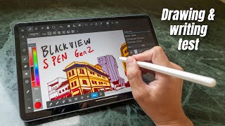 S Pen Gen 2 with Blackview Tab 18 drawing and writing test [upl. by Pacien304]