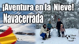 Aventura en la Nieve  Puerto de Navacerrada en Madrid [upl. by Vivianna]