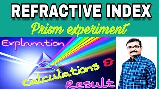 Refractive index of material of Prism experiment [upl. by Floss]