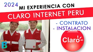 Claro INTERNET HOGAR Fibra Óptica Perú  EXPERIENCIA 2024  Contratar internet de CLARO PERU [upl. by Slaohcin]