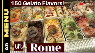 150 Gelato Flavors Gelateria Della Palma  on menu  newfoodie [upl. by Phaidra941]