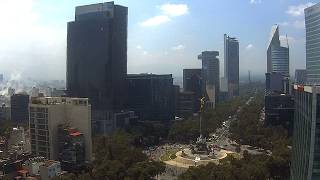 Sismo en la Ciudad de México 19 de septiembre 2017 Vista Paseo de la Reforma [upl. by Hun109]