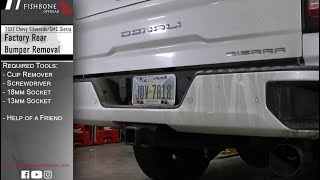 2022 Chevy Silverado amp GMC Sierra 2500 Rear Bumper Removal  HOW TO [upl. by Vinni669]