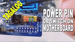 How to Find amp Connect Power Pin Switch Button on Motherboard powerswitch motherboard pisonet how [upl. by Aisital638]