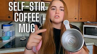 Self Stirring Coffee Mug  Magnetic Mixing Stainless Steel Cup [upl. by Havelock]