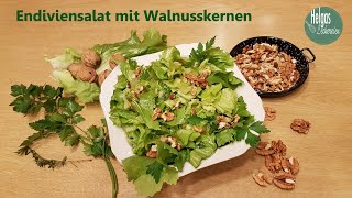 Endiviensalat mit Walnusskernen einfach herbstlich lecker [upl. by Fridell]