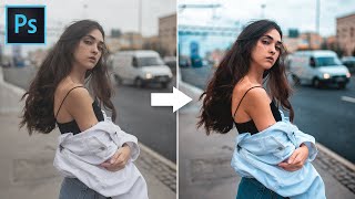 Orange and Teal Color Grading  Photoshop Tutorial Easy [upl. by Peters397]