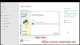 Un install Python from Windows 1011 [upl. by Adriene]