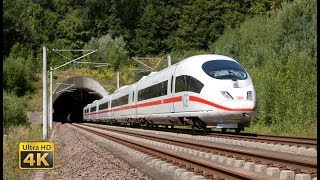 Feel the 300kmh  Germany ICE High speed trains  Frankfurt  Köln 4K [upl. by Anitsrihc]