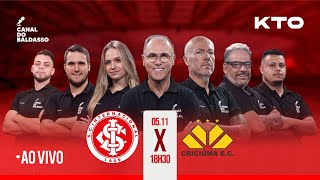 AO VIVO SUPER JORNADA KTO INTERNACIONAL X CRICIÚMA  CAMPEONATO BRASILEIRO  213 [upl. by Aicram]