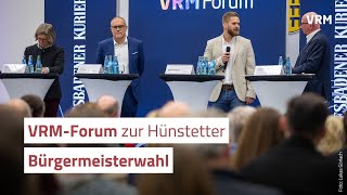 VRMForum zur Bürgermeisterwahl in Hünstetten [upl. by Airdnax253]