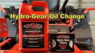 Bad Boy Mowers Maverick 50 Hour Maintenance Part 2  HydroGear Oil Change [upl. by Asillim59]