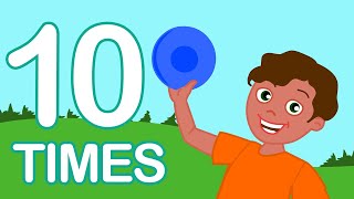 10 TIMES Table Song  Math Song for Preschoolers  Multiplication Song for Kids [upl. by Veradis]