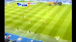 Edin Dzeko goal Man City vs West Brom 07052013 [upl. by Hakkeber]