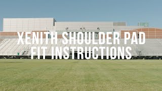 Xenith Shoulder Pad Fitting Instructions [upl. by Acsirp]