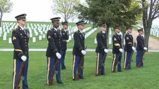 Minnesota Funeral Honors Team Practicing Firing Party Sequence [upl. by Atronna]