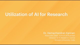 Utilization of AI for Research [upl. by Marte]