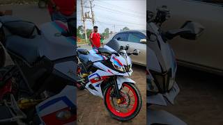 New Modified Yamaha R15 V3 White Red amp Blue Colour shorts r15v3 modified newtoyou ajshohan [upl. by Dannon102]