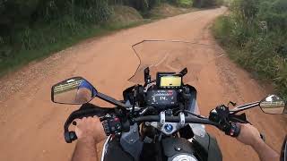 BMW GS 1250 Adventure Triple Black Option 719  Treinando Off Road [upl. by Annaeg332]