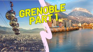 Walking Street  GRENOBLE WHAT A BEAUTIFUL CITY OF FRANCE CITY IN THE MIDDLE OF THE MOUNTAINS ❤️​🤩​ [upl. by Uzia]