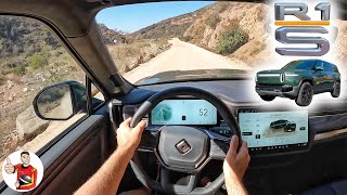 The Rivian R1S Takes 3Row SUVs Out of Bounds Where Fun Begins POV Drive Review [upl. by Hadlee150]