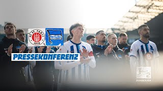 Pressekonferenz nach St Pauli  Hertha BSC [upl. by Eneles497]