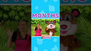 Morning movement songs for kindergarten  Months of the Year  Pevan amp Sarah [upl. by Hcurob]