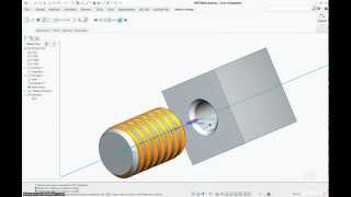 PTC Creo  Modeling Physical Threads per UNS [upl. by Terrijo66]