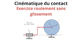 Exercice roulement sns glissement CPGE prépa intégré BTS [upl. by O'Connell495]