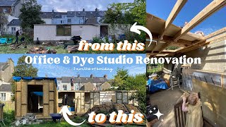 Yarn dyeing studio  Self build with help from friends  Sep 2023  3 month stage  Reno Vlog One [upl. by Siednarb]