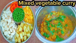 Mixed vegetable curry  An easy way to make various vegetable curries 😋👌 [upl. by Lela698]