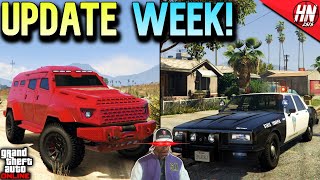 GTA Online Update Week  NEW POLICE CARS [upl. by Eimmelc]