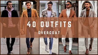 40 Overcoat  Trench Coat Outfit Ideas for Men  Winter 2023 [upl. by Nomaj]