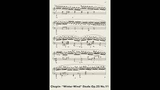 🥶”Winter Wind” Chopin Etude Op25 No11 shorts [upl. by Gerrard144]