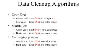 Data Cleanup algorithm [upl. by Lecrad]