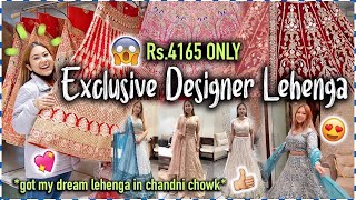 DESIGNER LEHENGA Shopping In CHANDNI CHOWK Cheap BridalNon Bridal Collection  ThatQuirkyMiss [upl. by Lumbye]