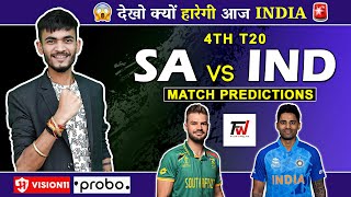 SA🇿🇦 vs IND🇮🇳 4th T20  Dream11 Prediction  Dream 11 Team of Today Match  Dream11  Dream11 Team [upl. by Rebak]