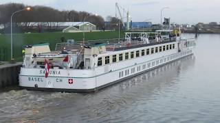 Phoenix Saxonia  Passage Papenburger Seeschleuse 19032019 [upl. by Ynahpets243]