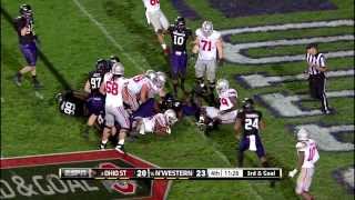 2013 Ohio State at Northwestern Football Highlights [upl. by Yvehc]