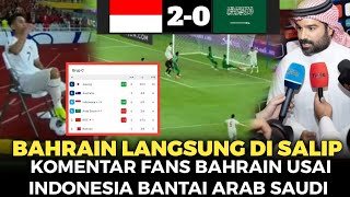 ALHAMDULILLAH YA ALLAH INDONESIA MENANG LAWAN ARAB BAHRAIN NANGIS [upl. by Cary]