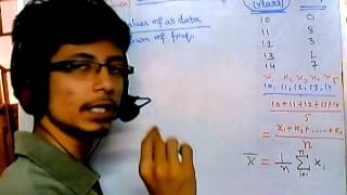 3 Biostatistics lecture  Central tendency for ungrouped frequency data [upl. by Allisan736]