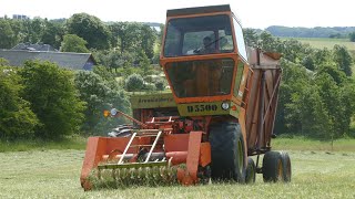 BEST Of Dronningborg D5500 SelfPropelled Forage Harvester out in the field chopping grass  DK Agri [upl. by Braca]