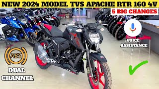 Ye Ha New 2024 TVS Apache RTR160 4V With New Updates amp Price 👑  New Tvs Apache RTR160 4V 2024 Model [upl. by Lib]