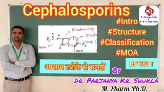 Cephalosporins  Introduction Structure Classification MOA Examples  BP 601T [upl. by Yeznil]